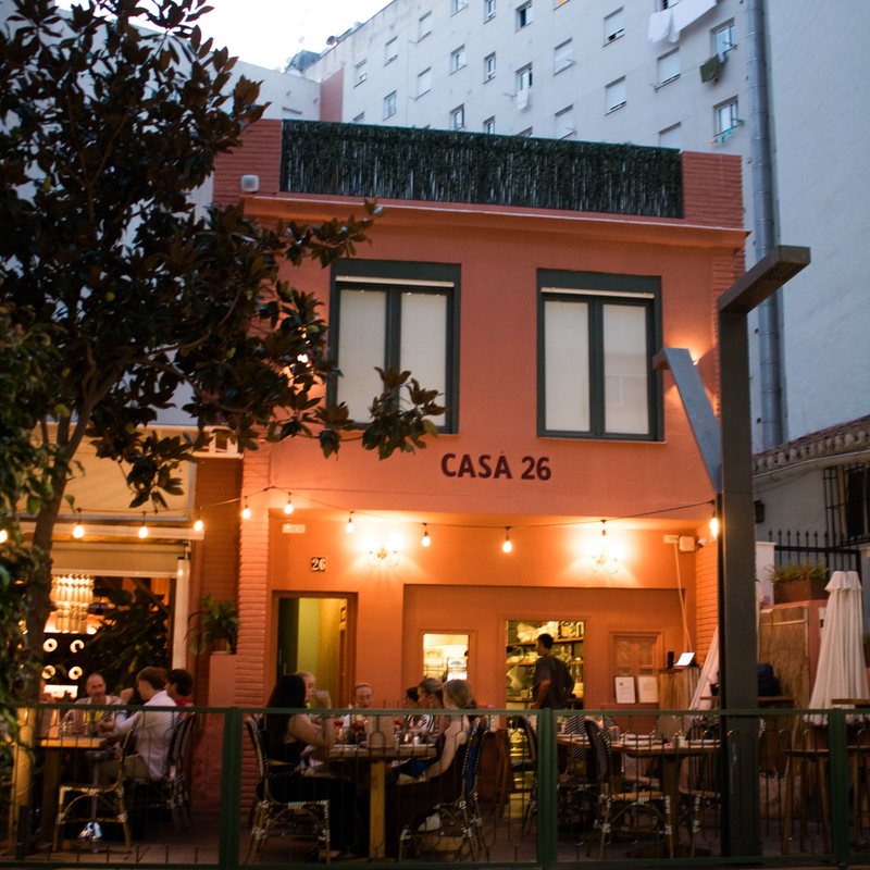 Casa 26 on Avenida Miguel Cano at night — Casa 26, Marbella