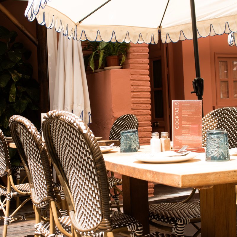 A table on the terrace — Casa 26, Marbella